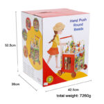 Antepremergator Cub educativ din lemn Ferma animalelor 6 in 1