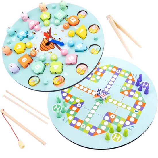 Joc 3in1 Ceas Pescuit magnetic Joc Nu Te Supara Frate lemn Joc 3in1 Ceas Pescuit magnetic Joc Nu Te Supara Frate lemn