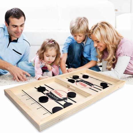 Joc Montessori de masa din lemn Joc Hockey-Sah