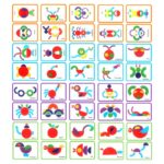 Joc Tangram cu planse Creativ din lemn Forme