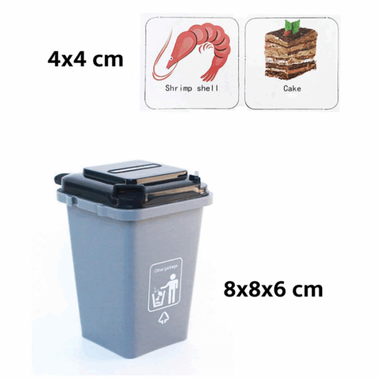 Joc educativ Sorteaza deseurile corect-selectiv pe culori