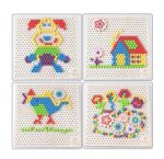 Joc mozaic din lemn cu butoni Pixel Drawing