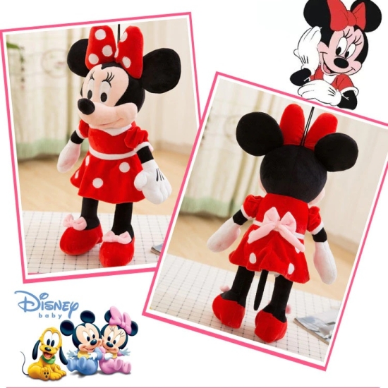 Jucarie de plus Minnie Mouse rosu 50 cm Mascota Disney