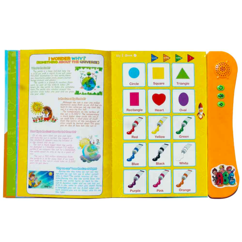 Jucarie educativa Cartea electronica cu activitati in limba engleza