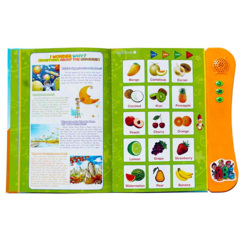 Jucarie educativa Cartea electronica cu activitati in limba engleza