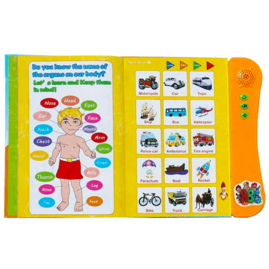 Jucarie educativa Cartea electronica cu activitati in limba engleza