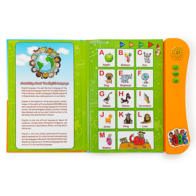 Jucarie educativa Cartea electronica cu activitati in limba engleza