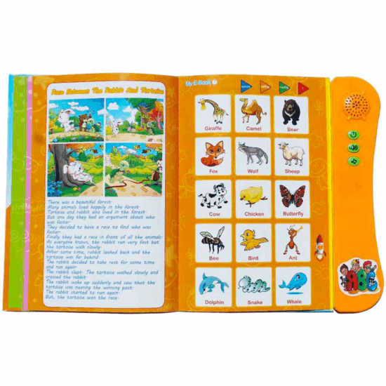 Jucarie educativa Cartea electronica cu activitati in limba engleza