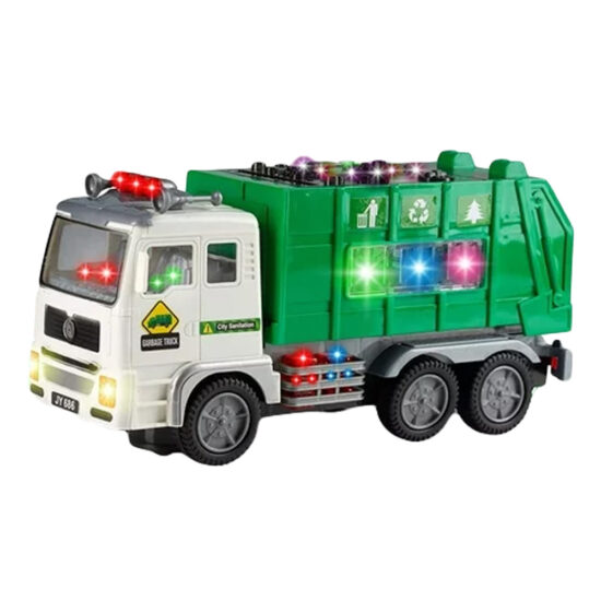Jucarie interactiva copii Masina de gunoi cu lumini si sunete
