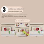 Labirint Magnetic lemn Sortare culori Invatam aritmetica cu bile