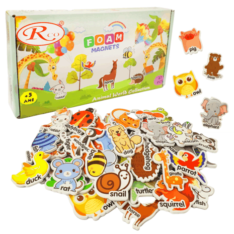 Lumea Animalelor Piese magnetice din spuma Eva
