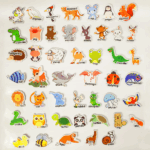 Lumea Animalelor Piese magnetice din spuma Eva