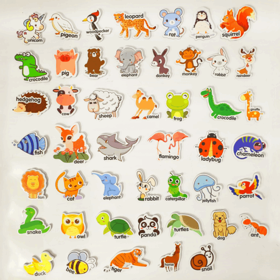 Lumea Animalelor Piese magnetice din spuma Eva