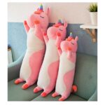 Perna lunga din plus Jucarie Unicornul moale si pufos