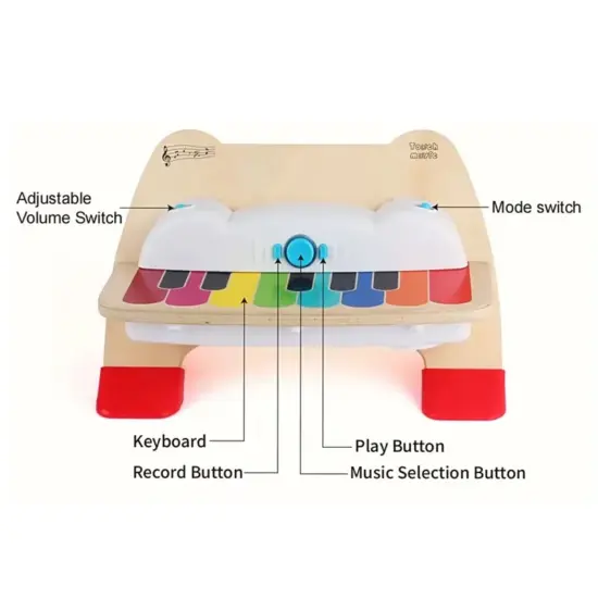 Pian din lemn cu functie tactila fara Clape Magic Touch