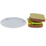 Prajitor de paine jucarie copii lemn Bread Toaster