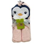 Prosoape de baie cu Gluga Animalute 3D din bumbac pentru copii