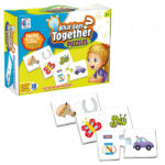 Puzzle carton Asociere imagini Potriveste obiectele