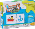 Puzzle carton Asociere imagini Potriveste obiectele