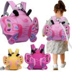 Rucsac pentru copii Fluture Ghiozdan Geanta cu bretele reglabile