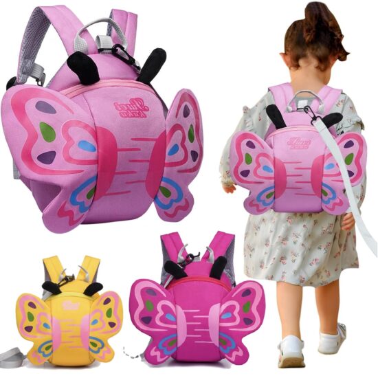 Rucsac pentru copii Fluture Ghiozdan Geanta cu bretele reglabile