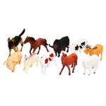 Set 10 figurine cauciuc Animalele de la ferma