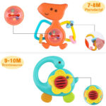 Set 5 jucarii dentitie bebe Dinozaur Hola