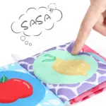 Set 6 carti senzoriale pentru nou nascuti Contrast ridicat bebe