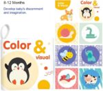 Set 6 carti senzoriale pentru nou nascuti Contrast ridicat bebe