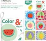 Set 6 carti senzoriale pentru nou nascuti Contrast ridicat bebe