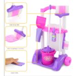 Set Carucior cu accesorii de curatenie pentru copii
