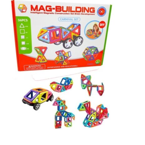 Set forme magnetice de construit 36 piese Magformers