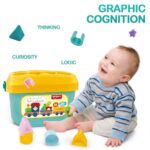 Sortator gentuta forme geometrice si cifre 16 pcs Huanger