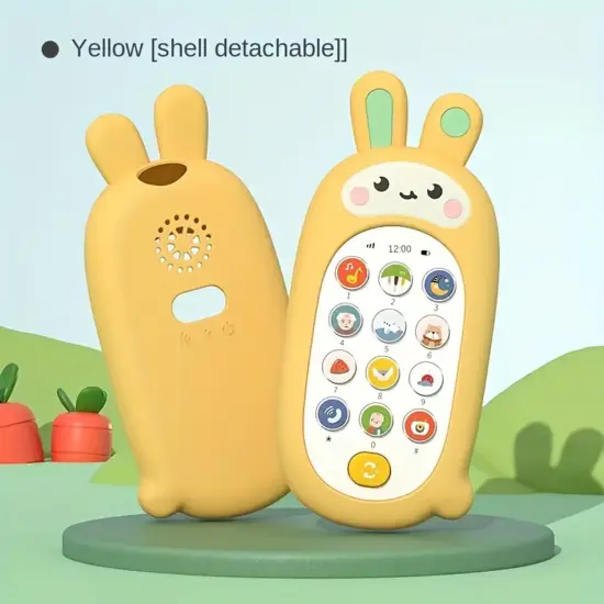 Telefonul dispune de o husa din silicon gros, detasabila.