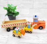 Vehicule Camion mare transportator de masini constructii lemn