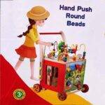 Antepremergator Cub educativ din lemn Ferma animalelor 6 in 1