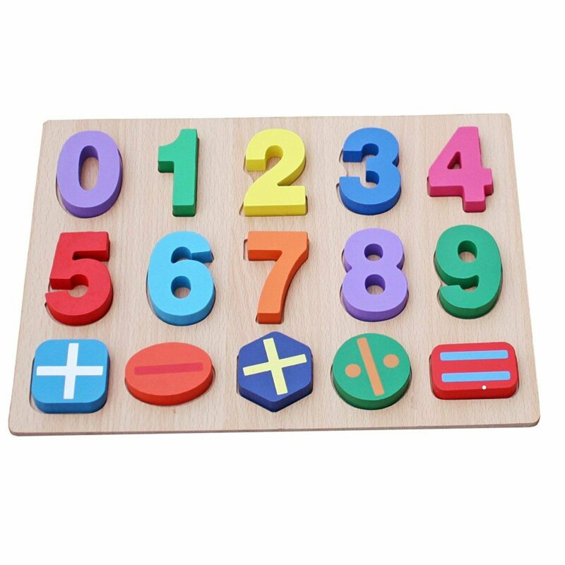 Puzzle lemn 3D cifre de la 0-9 Operatii matematice