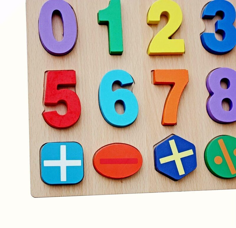 Puzzle lemn 3D cifre de la 0-9 Operatii matematice