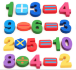 Puzzle lemn 3D cifre de la 0-9 Operatii matematice