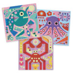 Atelier creativ cu nisip fluorescent Luminile din ocean Djeco