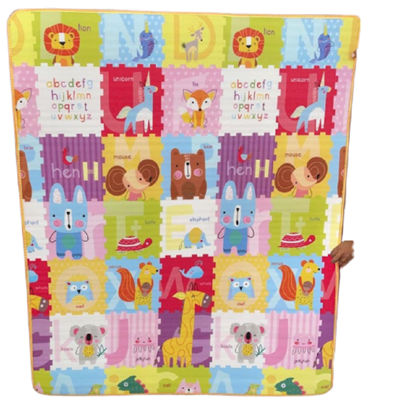 Covor de joaca Educativ Alfabet-Animale-Masini 150x180 cm