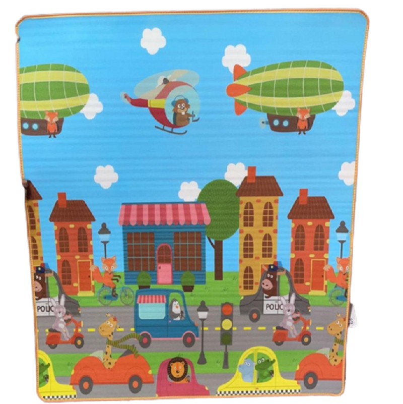Covor de joaca Educativ Alfabet-Animale-Masini 150x180 cm