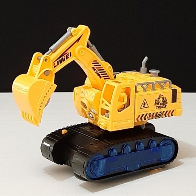 Excavator robot transformers cu lumini 2 in 1 supereroi