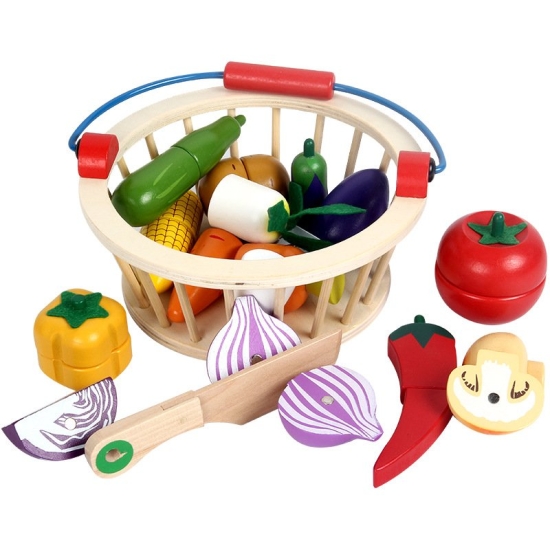 Fructe-legume feliate la Cosulet jucarii bucatarie cu accesorii