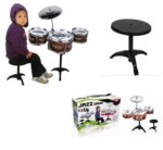 Jucarie Set 3 tobe muzicale cimbal si scaun