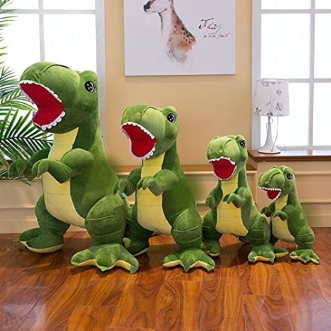 Jucarie plus pentru copii Dinozaur verde Mascota