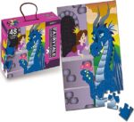 Puzzle-educational-mare-Printesa-si-Dragonul-48-piese