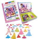 Puzzle magnetic copii Carte magnetica Imbraca printesa
