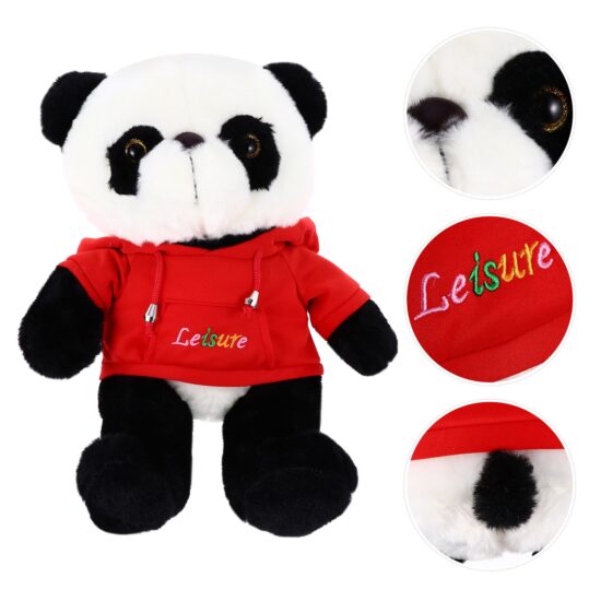 Ursul Panda Imbracat in Hanorac Jucarie animalut plus