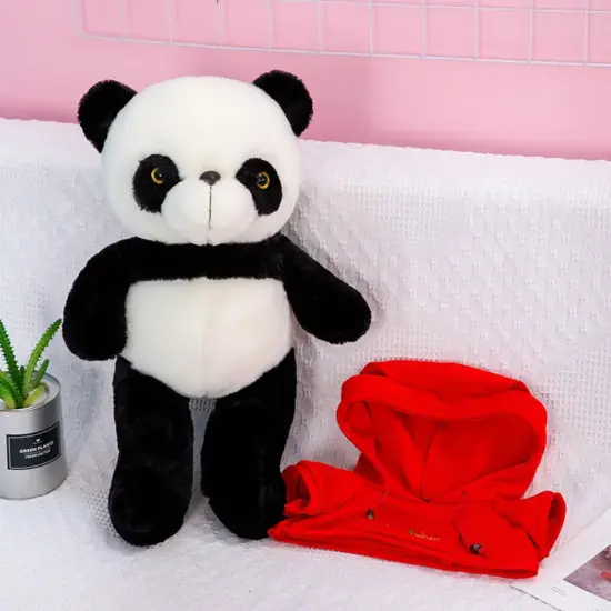 Ursul Panda Imbracat in Hanorac Jucarie animalut plus